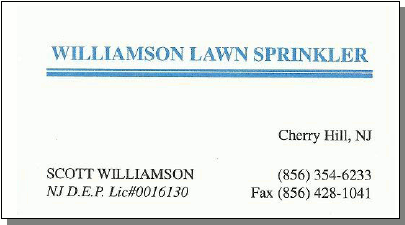 Williamson Lawn Sprinkler